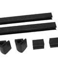 Windshield Mounting Clips Kit For TXT Golf Cart 1994 To 2013, Easy Clip On Installation, Durable ABS Construction, Eliminates Windshield Rattle, Keeps Glass Secure And Quiet For Comfortable Rides., black ABS windshield mounting clips kit for EZ-GO TXT 1994-2013