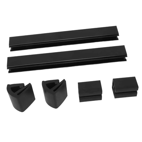 Windshield Mounting Clips Kit For TXT Golf Cart 1994 To 2013, Easy Clip On Installation, Durable ABS Construction, Eliminates Windshield Rattle, Keeps Glass Secure And Quiet For Comfortable Rides., black ABS windshield mounting clips kit for EZ-GO TXT 1994-2013
