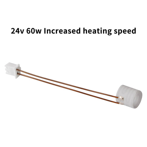 FYSETC hot end ceramic heater with two copper leads and white plug for 3D printer.