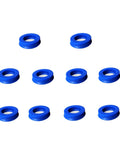 Polyurethane Oil Seal UN Y Type 20 To 30mm Inner Diameter Sealing Ring 10 Pack Tough PU Seal For Machinery And Auto Projects Handles Minus 35C To 100C Leakproof Gasket Kit For Gearheads, blue seals