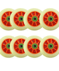 Inline Skate Wheels Set 100mm And 110mm With ABEC-9 Bearings High Rebound 85A PU Grippy For Speed And Stability Aluminum Hub Design