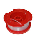 Replacement Spools For String Trimmer Line Compatible With N595044 Series, red and clear spool, side view
