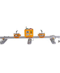 Heavy Duty Fork Mounted Vacuum Lifter With 330 Lb Capacity handles slab stone and glass, featuring three pad suction and remote control.