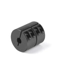 Tough As Nails Heavy Duty Shaft Coupling For Five Eighths To One Half Bore 1.5 Inch Outer Diameter 2.25 Inch Length on black clamp coupling