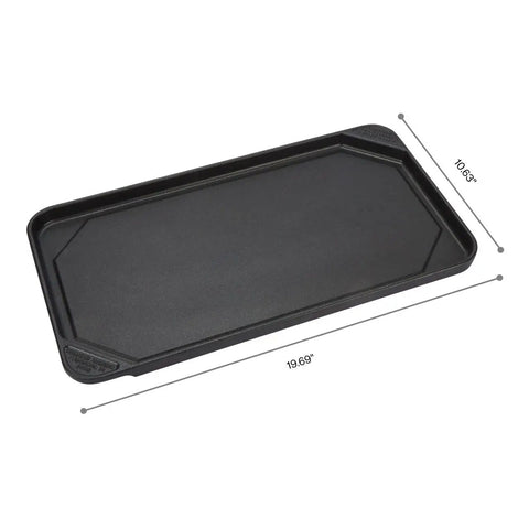 Black Genuine OEM Griddle For Ranges In Black Your Best Bet Replacement Part Replaces 74007078, non-stick aluminum, 19-1/2x11".