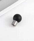 Heavy Duty 17mm Ball Head Mount With 1/4-20 Thread Aluminum Screw Adapter For Action Cameras, Smartphones, GPS Devices And Tripods, Vibration Free Stable Mount For Photo And Video; black rubber and stainless steel