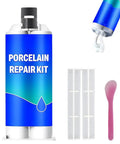 All In One Tile And Stone Crack Repair Kit For Ceramic And Porcelain Floors Fix Chips Cracks And Holes With Easy No Mess DIY Color Match White So You Patch Like A Pro with tubes and applicator tools