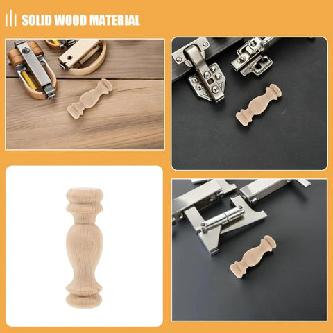 12 Pcs Solid Wood Decorative Finials And Roman Style Column Caps Unfinished Spindles For Staircase Porch Railings