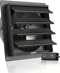 AirLift S14 14 Inch Shutter Exhaust Fan with 10 Speed PWM Controller EC Motor for wall mount ventilation in sheds.