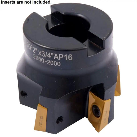 Heavy Duty 2 Inch Indexable Face Mill With 3/4 Bore And 90 Degree Milling Design For Apkt 160408 Inserts Delivers Kickass Cuts And No BS Stock Removal Perfect For Diy Tinkers Or Daily Industrial Workshop Tasks