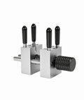 Miniature Bench Vise For Precision Crafting And Hobby Projects, Aluminum Alloy Clamp Vise With Smooth Screw, Handy Tiny Clamp Tool For Delicate Parts, Durable Black Vise, front view