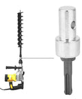 Auger Adapter For Electric Drills To Ground Auger Conversion Head With Round Shank 2 Pin 2 Slot Hammer Drill Connector
