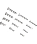 Heavy Duty 304 Stainless Steel Dowel Pin Kit With Single Hole Flat Head Cylindrical Pins For Machinery, Furniture And DIY Projects, 96 Piece Set