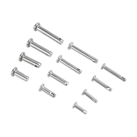 Heavy Duty 304 Stainless Steel Dowel Pin Kit With Single Hole Flat Head Cylindrical Pins For Machinery, Furniture And DIY Projects, 96 Piece Set