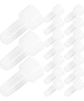 Massive 1000 Piece Kit Of White Closed End Wire Connectors With Easy Crimp Caps For Electrical Wiring And Automotive Repairs To Keep Your Connections Solid, white plastic