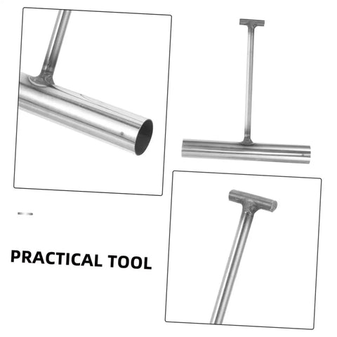 Pro Crew Heavy Duty Built Tough As Nails T Shaped Manhole Cover Hook 2 Pack Stainless Steel Drain Grate Lifter Tool For Storm Sewage Systems And Field Work