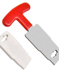 Premium Pool Plug Removal Tool Set With Red Handle Eyeball Wrench for Above Ground Pools fits 1.5 inch plugs and spa.