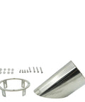 Diesel Hood Stack Ring And Tip Kit 6 Inch Miter Cut With Hardware For Truck And Tractor Sled Pulling Fully Adjustable Universal Fit Steel