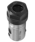 Heavy Duty ER11 Collet Block Chuck Holder For Lathe Milling Machines With 35mm Body Length And 10mm Axle Hole featuring durable metal construction.
