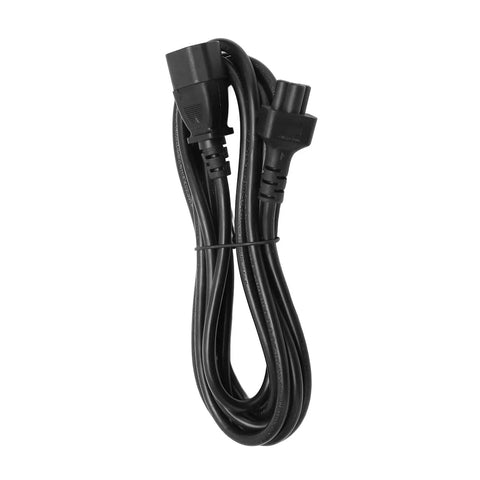 Dang Solid 9.8 Foot C14 To C5 Power Extension Cord With Snug Molded Fit for Computers, monitors, and desk setups.