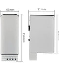 Touch Safe Industrial Air Space Heater 150 Watt for Cabinets dimensions 63mm x 91mm x 154mm, heavy-duty design for electrical enclosures.