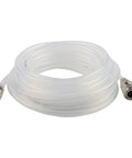 Heavy Duty Clear EVA Air Compressor Hose And 5X8mm Pneumatic Tubing with Type C connectors coiled for ventilation use.