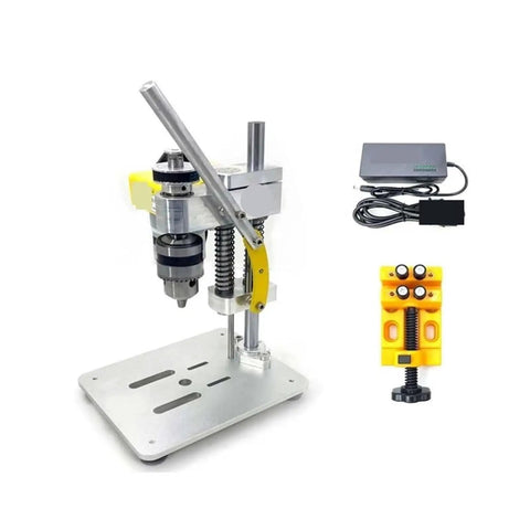 Bench Drill Multifunctional Mini Milling Machine DIY Drilling Chuck For Industrial Use with sturdy base and adjustable handle.