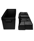 Tough As Nails Double Battery Box Rig Ready For RV And Marine holds two batteries with heavy duty polypropylene construction.