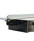 Close-up of 60cm Acrylic Bending Machine with Hella Precise Temp Control, showing the heating element and water cooling connections.