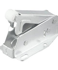 Spring Loaded Push To Open Door Catch Set, cold rolled steel construction, side angle view with visible latch mechanism