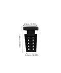 Close-up of one piece from 100 Pieces Cable Glands Protector Kit Strain Relief Cord Grips For Electrical Wires, Sturdy Spiral Design, Black.