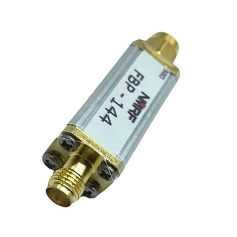 144MHz 2M Band Pass Filter For Radio Communication With SMA Adapter, 50 Ohm Impedance, Low Insertion Loss At 144MHz, Compact