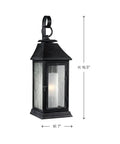 Sean Lavin One Light Outdoor Wall Sconce in Transitional Style, 7 Inch Wide by 16.5 Inch Tall, Dark Weathered Finish