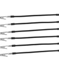 Close-up of six iron alligator clamps from Alligator Clamp Soldering Helper Set With Magnifying Glass Lamp Secure Workholding Tool