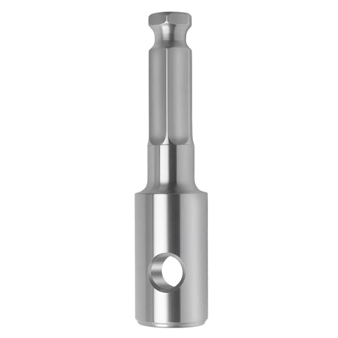 Earth Auger Bit Adapter With 7 16th Inch Hex Shank Compatible With Makita DDG460 Cordless Earth Augers showing steel build