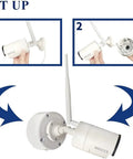 Heavy Duty Aluminum Waterproof Junction Box Mount Bracket For Bullet Security Cameras And Video Surveillance Systems Universal Fit IP66 Rated Weatherproof Cable Management Keeps Wiring Neat And Protected installation process.