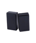 Hella Tough Electronic Junction Box 6 Pack Plastic Hobby Enclosure Premium Build Dustproof Circuit Project Case For Instruments And Diy Gear 72X42X23Mm, showing two black polymer units at different angles.