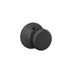 Bowery Knob With Collins Trim Hall And Closet Passage Lock In Matte Black Fits One And Three Eighths To One And Three Quarters Inch Doors