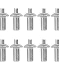 10-pack of 30 Pieces Aluminum Alloy Expansion Rivets Hammer Drive Expansion Rivet Knock Type Stainless Steel Rod Screws 5x11mm