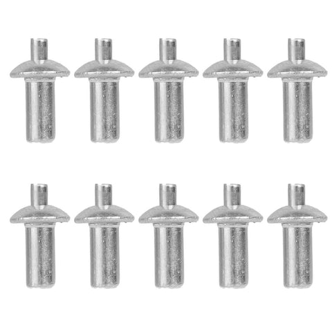 10-pack of 30 Pieces Aluminum Alloy Expansion Rivets Hammer Drive Expansion Rivet Knock Type Stainless Steel Rod Screws 5x11mm