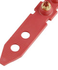 Close-up of a Red Shot.27 Powder Actuated Fastener Cartridges Set Of Six for construction, showing cartridge details for concrete use.