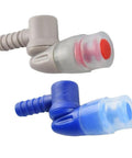 Replacement Bite Valve With 360 Degree Swivel Nozzle For Hydration Pack Water Bag Reservoir in blue and gray