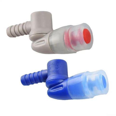 Replacement Bite Valve With 360 Degree Swivel Nozzle For Hydration Pack Water Bag Reservoir in blue and gray