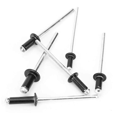DIY Ready Aluminum Alloy Blind Rivet Kit 120 Piece Fastener Assortment With M2.4 M3 M3.2 M4 Rivets Standard Head Ideal For Machinery Automotive And Construction Projects Durable Easy Install Great For Quick Repairs black heads