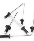 Aluminum Blind Rivet Kit Assorted Sizes 120 Pieces In M2.4x6 And M4x8 Standard Head Smooth Finish For Clean Easy Installations