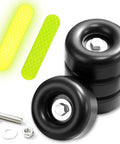 Two Point Five Inch Round Rubber Bumpers For Cargo Trailer Ramp Door With Screw Kit And Reflective Stickers Black Heavy Duty