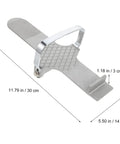 Heavy Duty Furniture Lifter That Makes Moving Day A Complete Piece Of Cake Without Making You Break A Sweat For Easily Hoisting Doors Windows And Drywall Panels With Non Slip Traction, silver alloy tool with anti-slip grip.