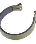 4 Inch Brake Band With Pin Kit for Vintage Mini Bikes Go Karts and ATVs visible in steel bonded lining for 4 inch drums