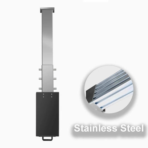 Tough As Nails Stainless Steel EV Charger Cover And Weatherproof Station Box with secure cord rack and adjustable chain mount.