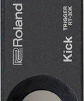 Close-up of Roland RT-30K Kick Trigger from Plug And Play Acoustic Drum Trigger Bundle With 10ft Instrument Cable And Polishing Cloth For Electronic Drum Playback On Acoustic Bass Drums Compatible With TM2 Module TD Series V Drums And SPD Pads Easy Self Guided Mount
